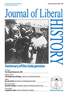 Cover of Journal of Liberal History 60