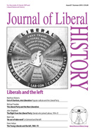 Cover of Journal of Liberal History 67 – Special issue: Liberals and the left