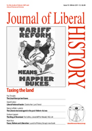 Cover of Journal of Liberal History 73