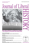 Cover of Journal of Liberal History 87 – Special issue: the Liberal Party and the First World War