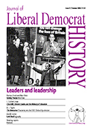 Cover of Journal of Liberal Democrat History 27