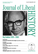 Cover of Journal of Liberal History 38