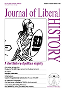 Cover of Journal of Liberal History 39 – Special issue: A short history of political virginity (history of the SDP)