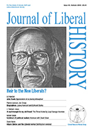 Cover of Journal of Liberal History 40