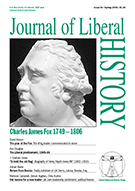 Cover of Journal of Liberal History 50