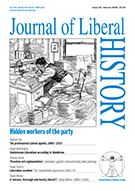 Cover of Journal of Liberal History 52